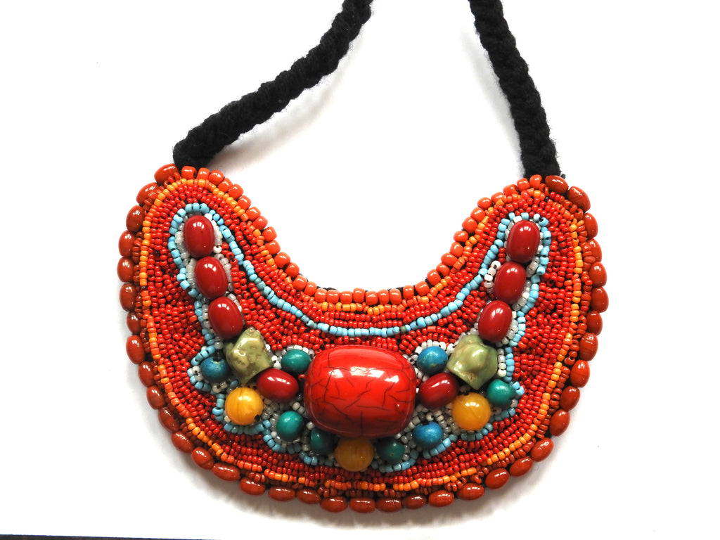 Handcrafted Boho Necklace by Sheela Artisanale Creations
